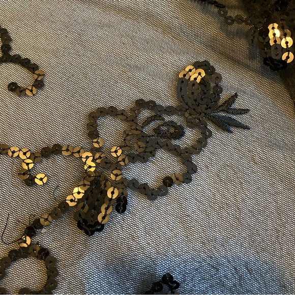 Adrianna Papell Evening Essentials Black Sequin Midi Skirt - Picture 8 of 13